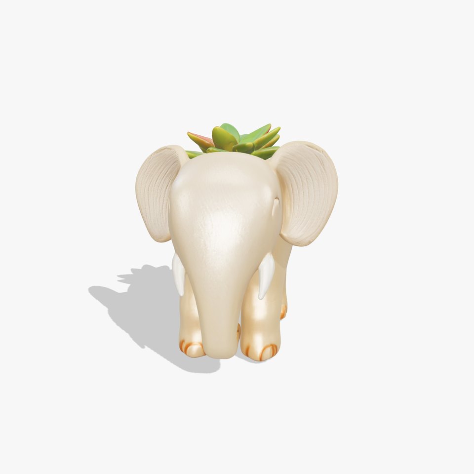 Whimsy Elephant Planter Decorative Model Pack